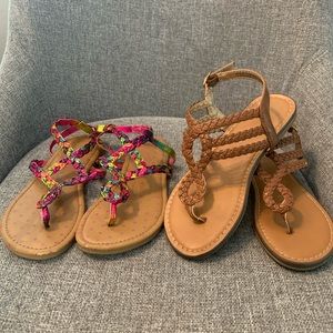 Girls sandal bundle size 1